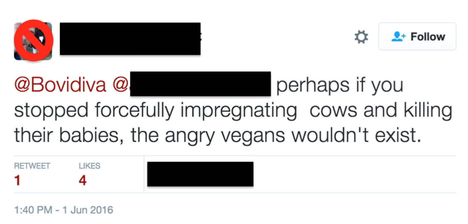 Angry vegan